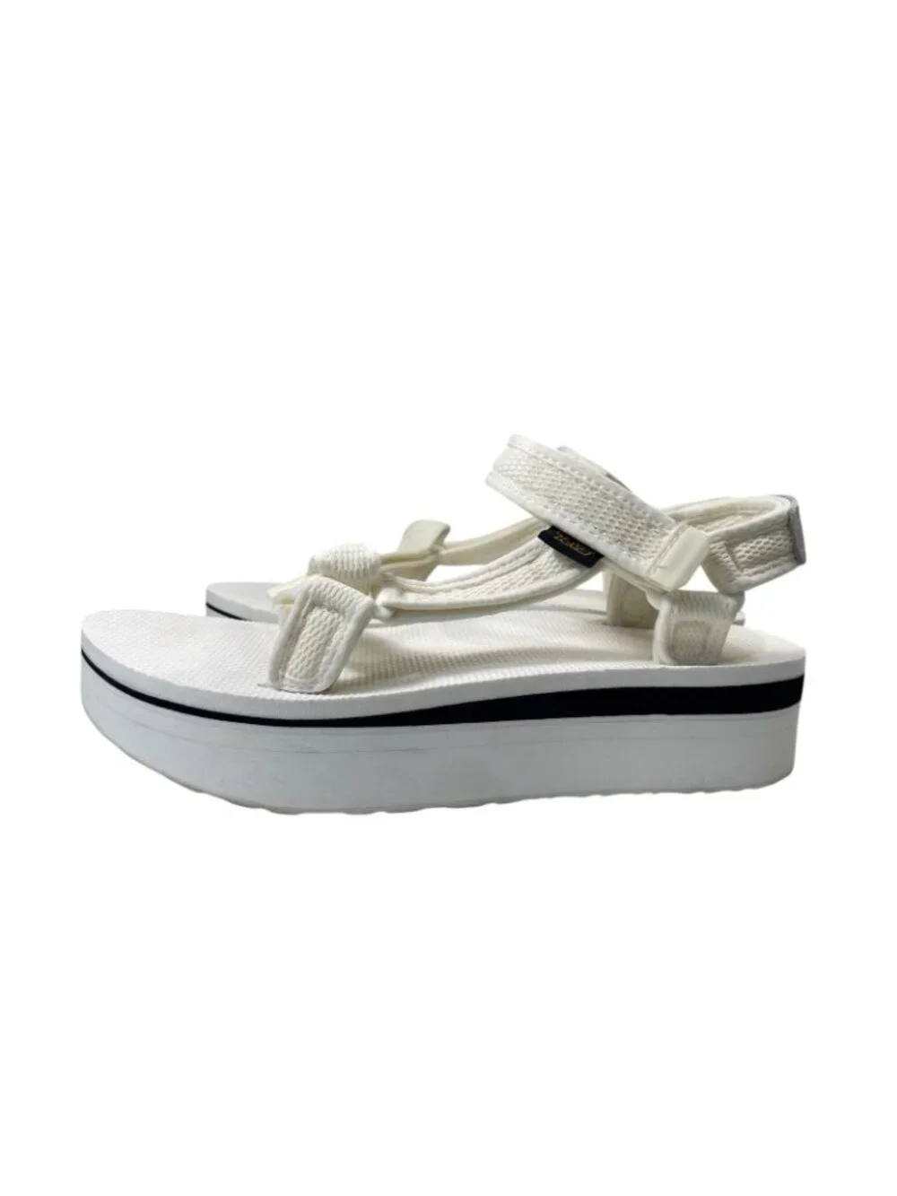 Teva Flatform Universal Mesh Sandals 10 Bright White Casual Summer Beach Resort